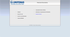 Desktop Screenshot of funcionarios.unifenas.br