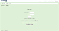 Desktop Screenshot of moodle.unifenas.br